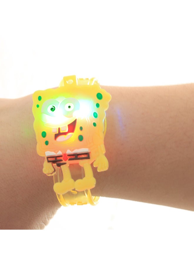 Children's Luminous Wrist Flash Bracelet Luminous Watch Luminous Bracelet Luminous Bracelet Night Market Stall Gift-Color:Luminous Bracelet Color Mixed Hair  - Image 2