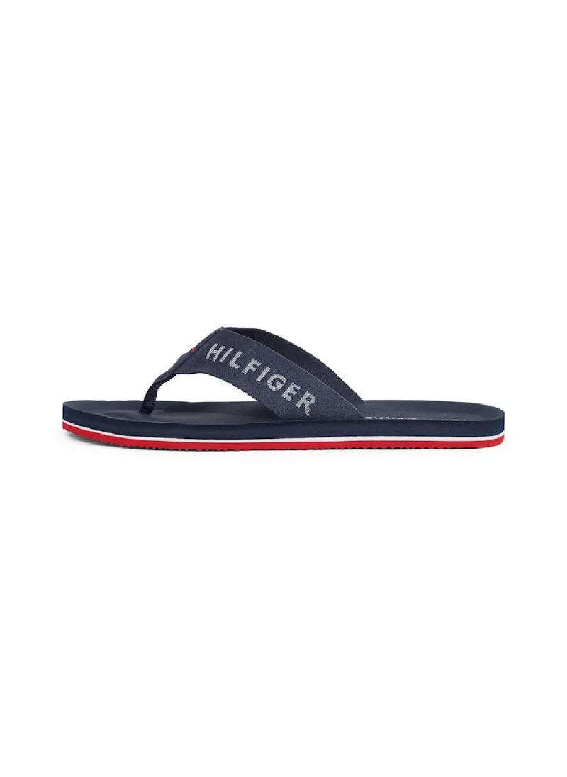 TOMMY HILFIGER Men's Beach Sandals - Polyester, Blue
