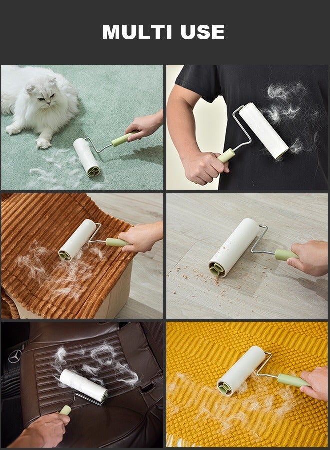 Extra Sticky Large Surface Lint Roller, 16cm Giant Lint Roller for Pet Hair, 270 Sheets/ 3 Refills, Long Handle Lint Remover for Clothes, Furniture, Dog & Cat Hair Remover - Image 5
