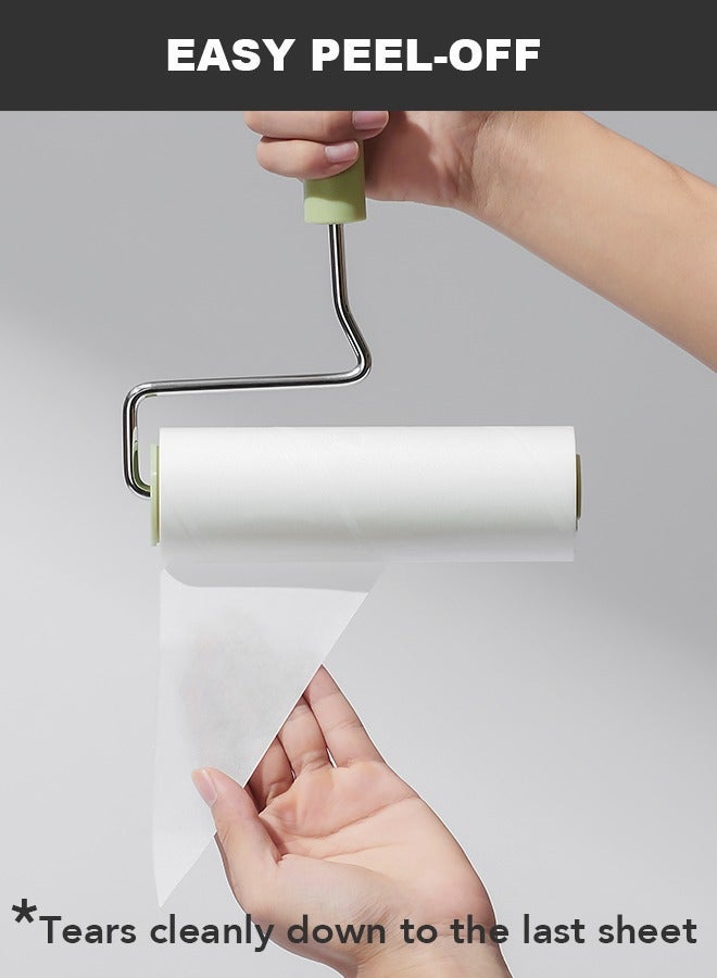 Extra Sticky Large Surface Lint Roller, 16cm Giant Lint Roller for Pet Hair, 270 Sheets/ 3 Refills, Long Handle Lint Remover for Clothes, Furniture, Dog & Cat Hair Remover - Image 4