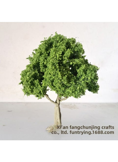10-40cm Boutique Simulation Wire Tree Model Micro Landscape Train Railway Platform Decoration Simulation Cherry Tree-Color:Light Green-Specifications:28cm Height (sakura Is 25cm Height)