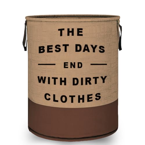 LAXIS® Laundry Bag for Clothes Non Woven 45L Heavy Duty Laundry Basket for Clothes, Dirty Laundry Basket, Washing Storage Basket, Toy Storage Basket for Bedroom - Chiku - Image 1