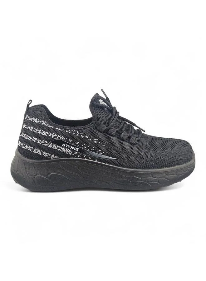 Stone Lightweight Knitted Sneakers