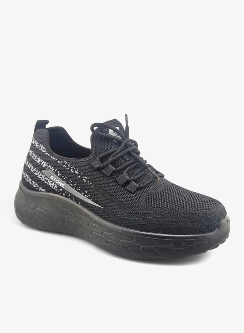 Stone Lightweight Knitted Sneakers