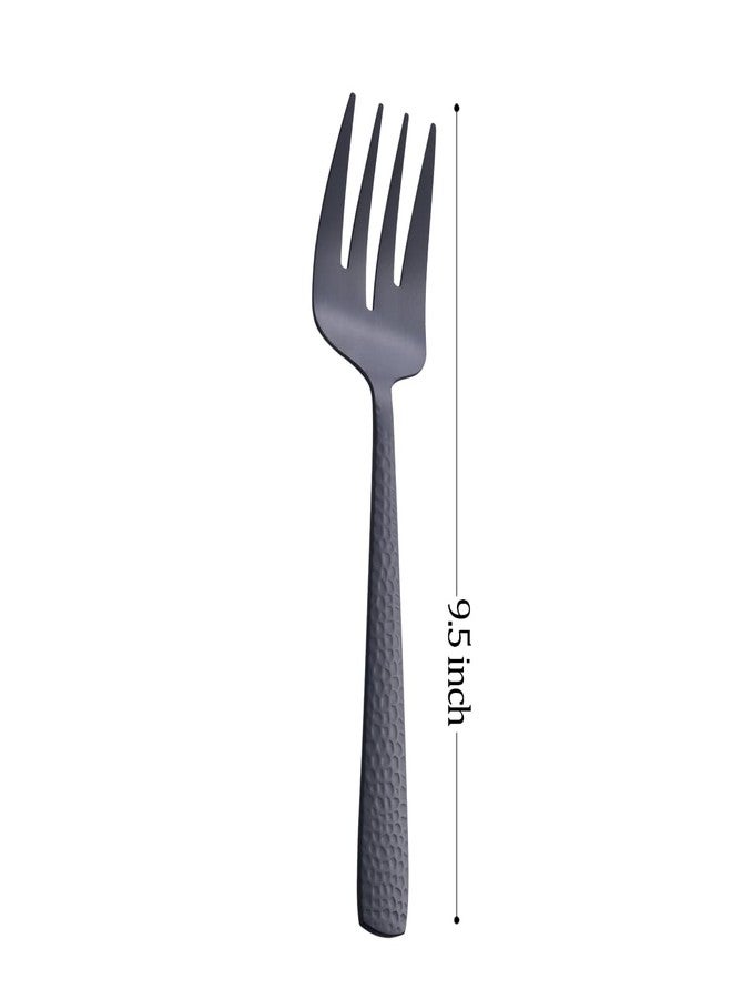 FULLYWARE Matte Black Serving Fork, 9.5-inch Stainless Steel Large Serving Fork, Heavy Duty, Satin Finish, Set of 3 - Image 3