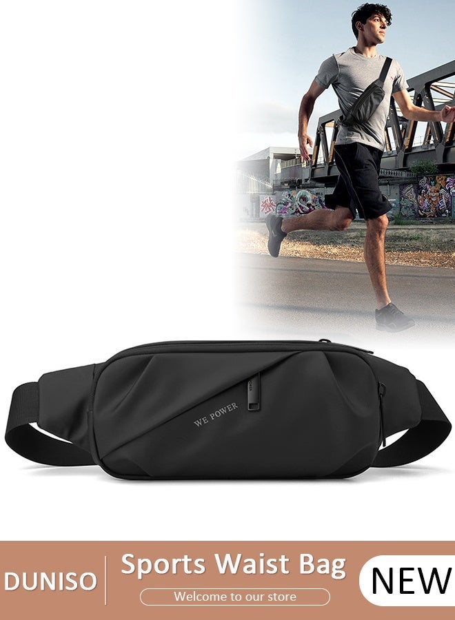 DUNISO Waist Pack for Women Men  Crossbody Waist Bag Pack Belt Bag for Travel Walking Running Hiking Cycling Pouch Hip Bum Bag Chest Bag with Adjustable Strap For Gym Fitness Workout Travel Work Commuting - Image 1