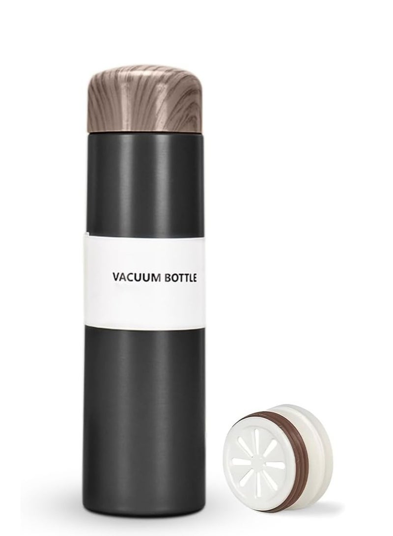 Generic Water Bottle, Vacuum Insulated Water Bottle 250ml, Slim Stainless Steel Thermos Cup, Pocket Thermos Wood Grain, Creative Outdoor Portable cup - Image 1