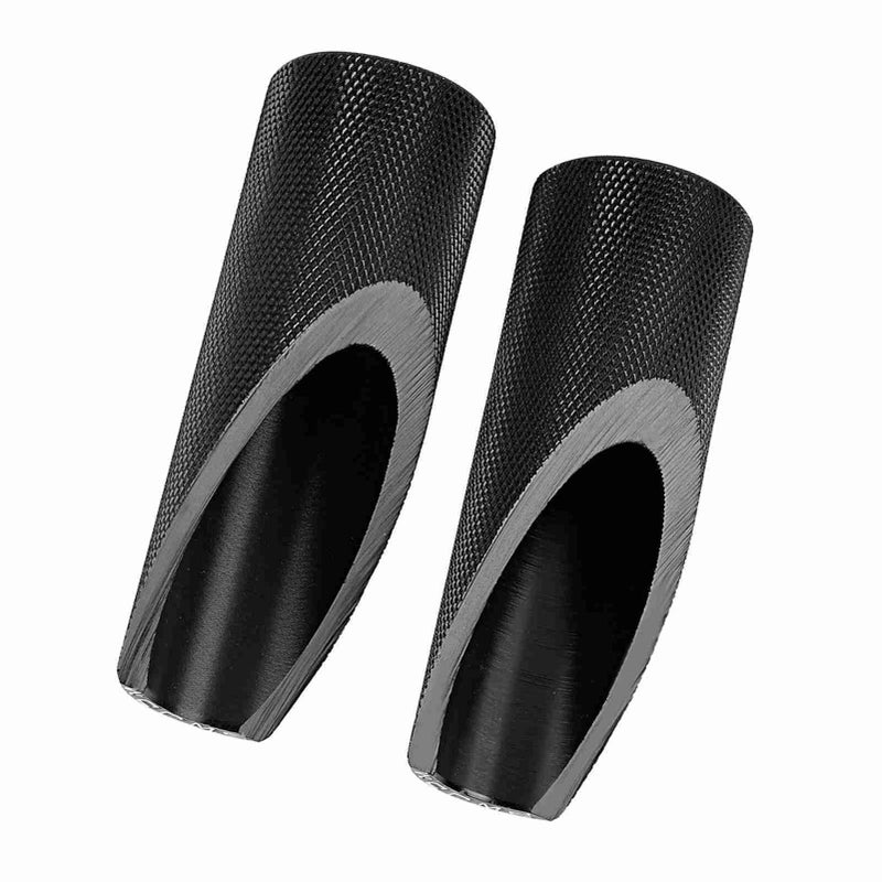 Motorcycle Aluminum Alloy Tapered Foot Pegs Fit For Ruckus Antislip Footboard Rests Accessories 2pcs Black - Image 2