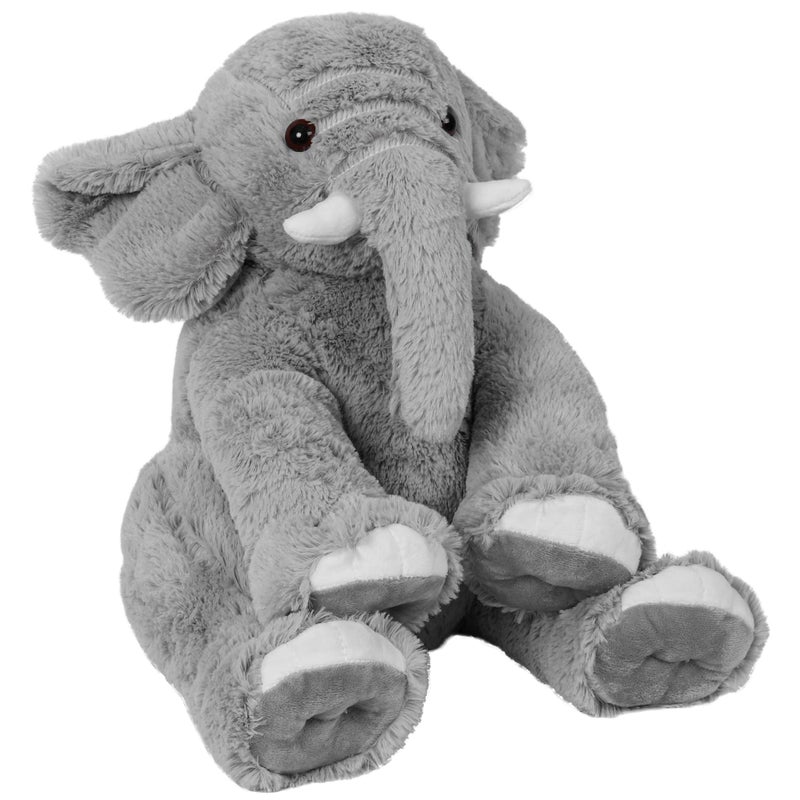 OurHonor Weighted Elephant Stuffed Animals  5Lb Weighted Plush Giant 16in Elephant Throw Pillow Plushie for Boys  and Girls Christmas (Grey) - Image 1