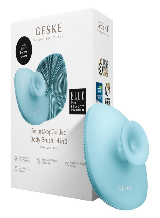 GESKE Body Brush | 4 in 1 | Cleansing Brush for The Entire Body | Professional Deep Cleaning | Soft Silicone Bristles | Ergonomic Two-Finger Design | Cleanses & Massages - Image 1