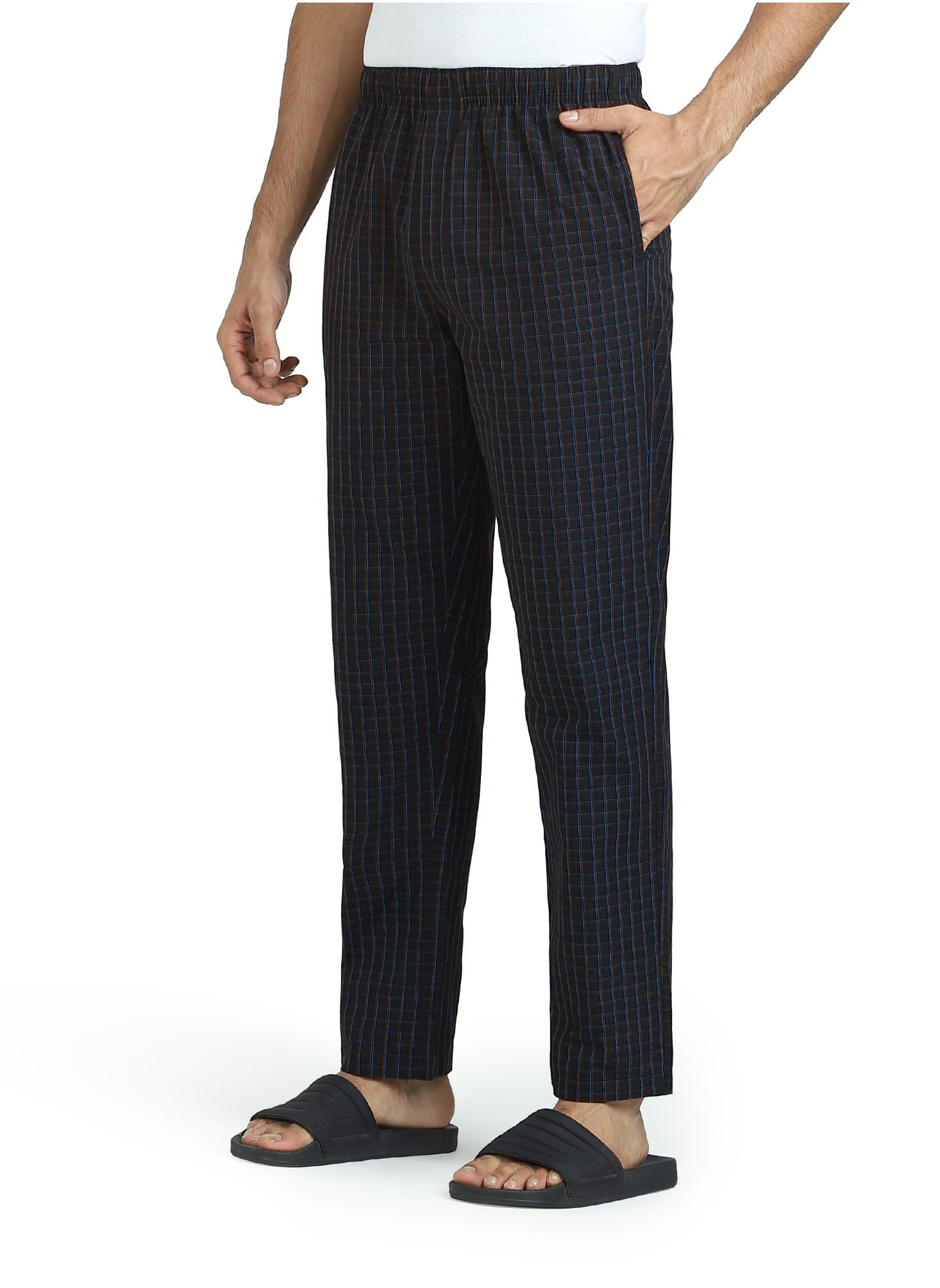 Checkmate Intellieaze Combed Cotton Checks Men Pyjama 