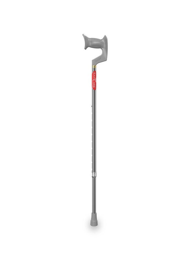 EASYCARE® Premium Walking Stick | Lightweight Aluminium with 10 Height Levels Adjustable | Ergonomic Handle, Anti-Slip Base | Support for Old Age Seniors, Men, Women & Patients (Single Leg) - Image 1