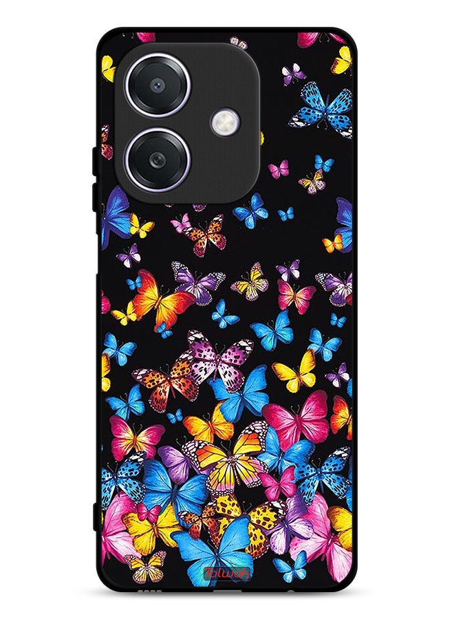 Tolwak Oppo A3 5G Protective Case Cover Colorful Butterflies - Image 1