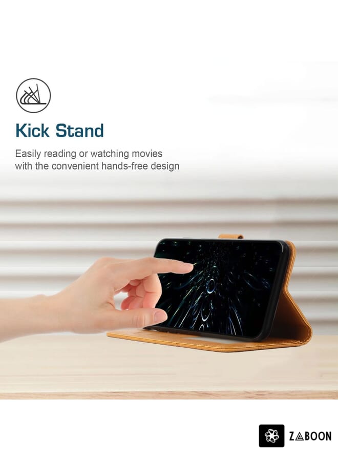 Zaboon vivo Y51 2020/Y51 2020 December/Y31 2020/Y51a Stitching Calf Texture Buckle Leather - Image 4