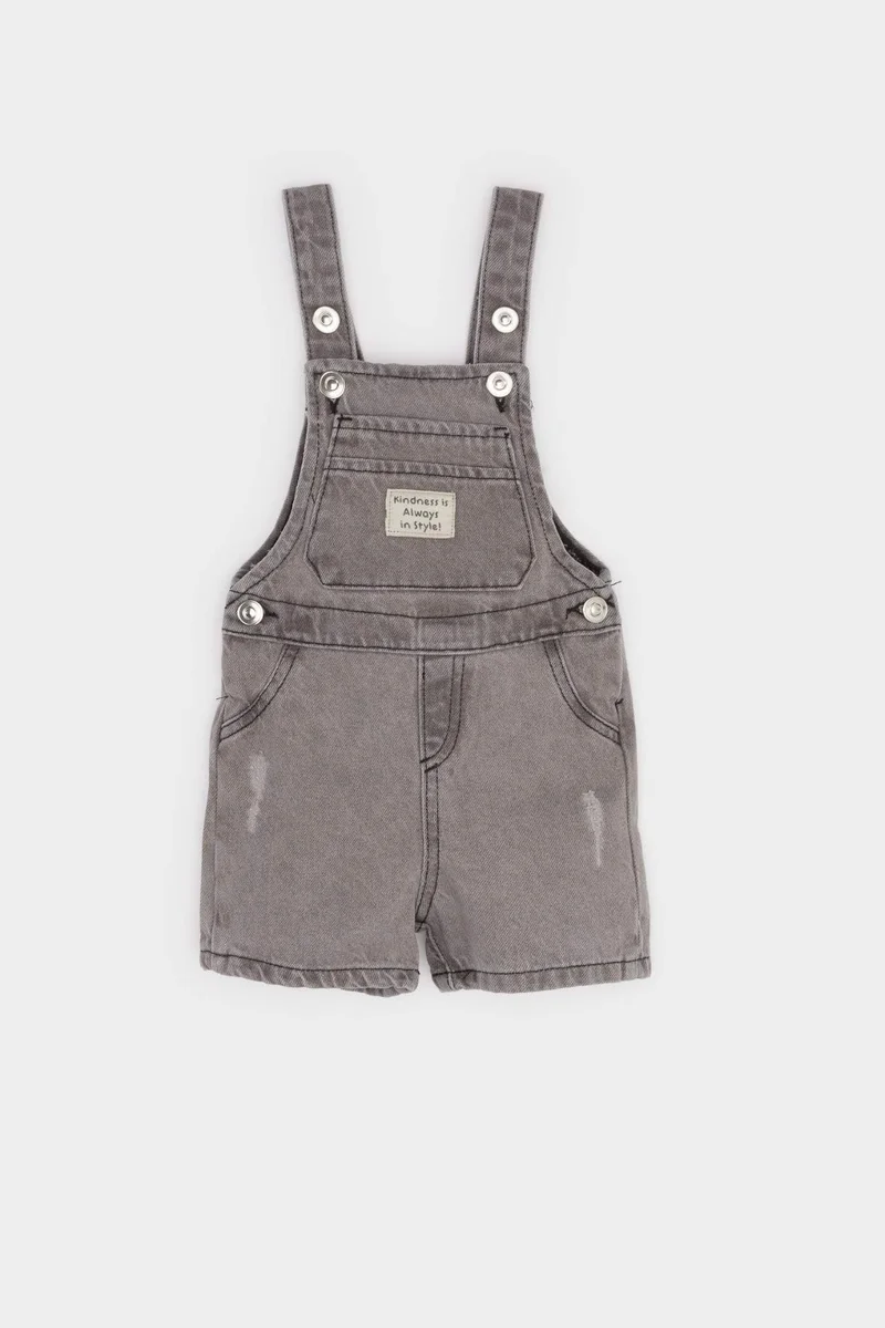 ديفاكتو Regular Fit Denim Jumpsuit