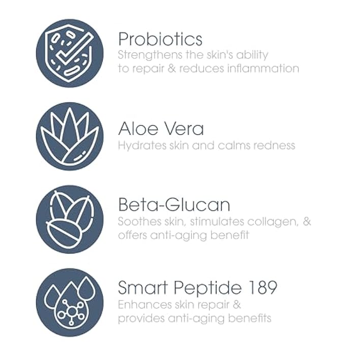 Glowbiotics Probiotic Revitalizing Cleanser 5 oz – Gentle Hydrating Face Wash with Probiotics, Peptides & Aloe Vera | Daily Cleanser for Sensitive, Dry & Aging Skin - Image 2
