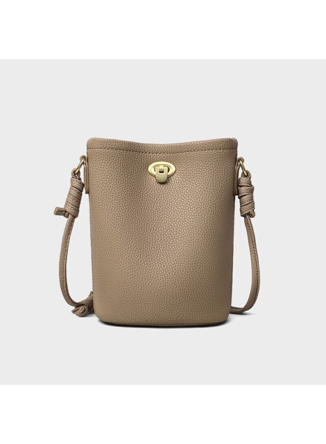 Yuyula Cowhide Bag Women's Bag Mobile Phone Bag Small Shoulder Crossbody Mini Bag Birthday Gift Light Luxury For Girlfriend Wife - Image 3
