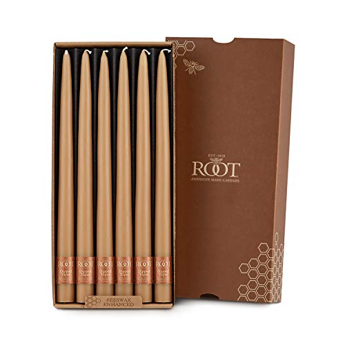 Root Candles Unscented Dinner Candles Premium Beeswax Blend Boxed Candle Set, 12-Inch, Beeswax, 12-Count - Image 2