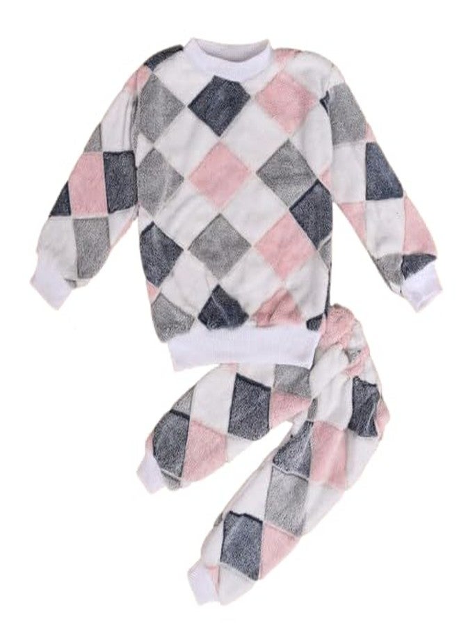 FIRST DREAM Toddler Infant Baby Boy Girl Fall Winter Fleece Barfi Print Outfits Pullover Sweater Tops and Pants Warm Clothes Set Suitable for 2-3 Years - Image 1