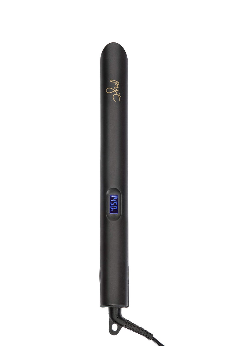PYT Luxe Digital Hair Straightener 1’’ Ceramic Flat Iron For Professional Styling.30 Minute Auto Shut-off, Dual voltage 110/240, Led Temperature Indicator, for Straighten, Curl or Wave. (BLACK) - Image 3