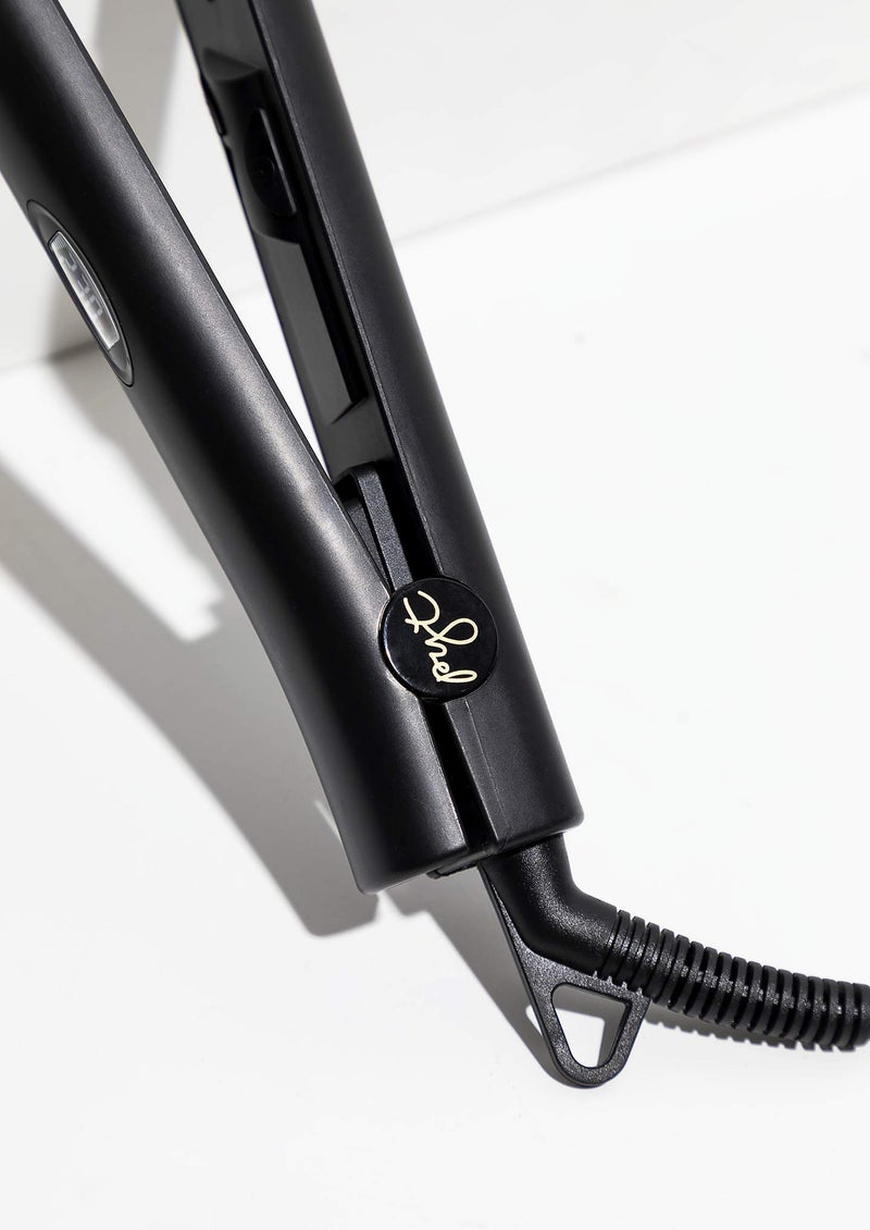 PYT Luxe Digital Hair Straightener 1’’ Ceramic Flat Iron For Professional Styling.30 Minute Auto Shut-off, Dual voltage 110/240, Led Temperature Indicator, for Straighten, Curl or Wave. (BLACK) - Image 5