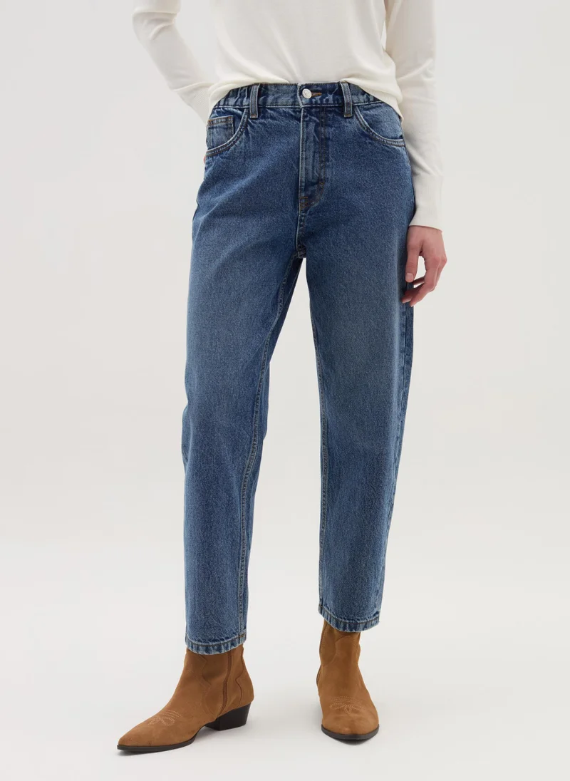 Ovs Mum-fit acid wash jeans