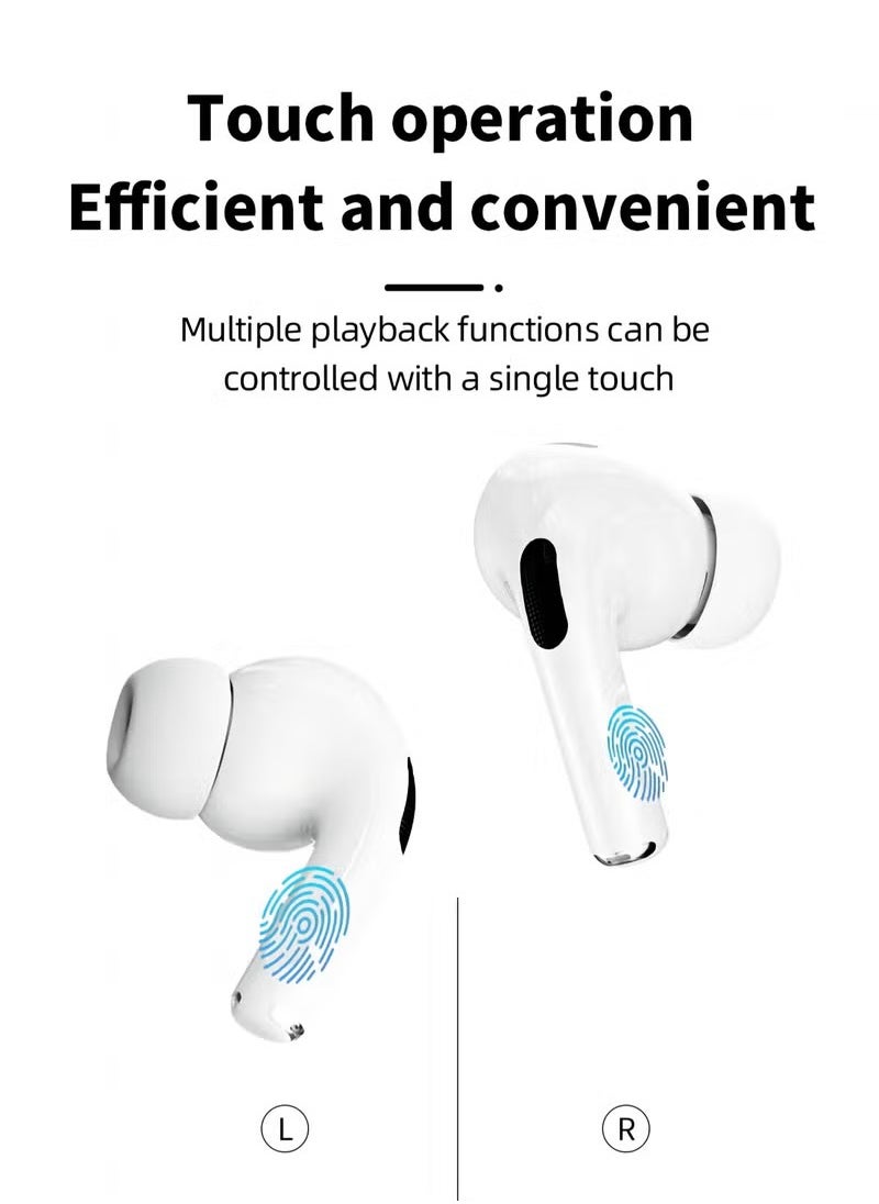 TWS Bluetooth 5.4 Wireless In-Ear Headset Ultra-Low Latency Music Bluetooth Earphones and 360° Stereo Sound Bluetooth Earbuds with Touch Screen Display Bluetooth Headphones with TIK TOK Control