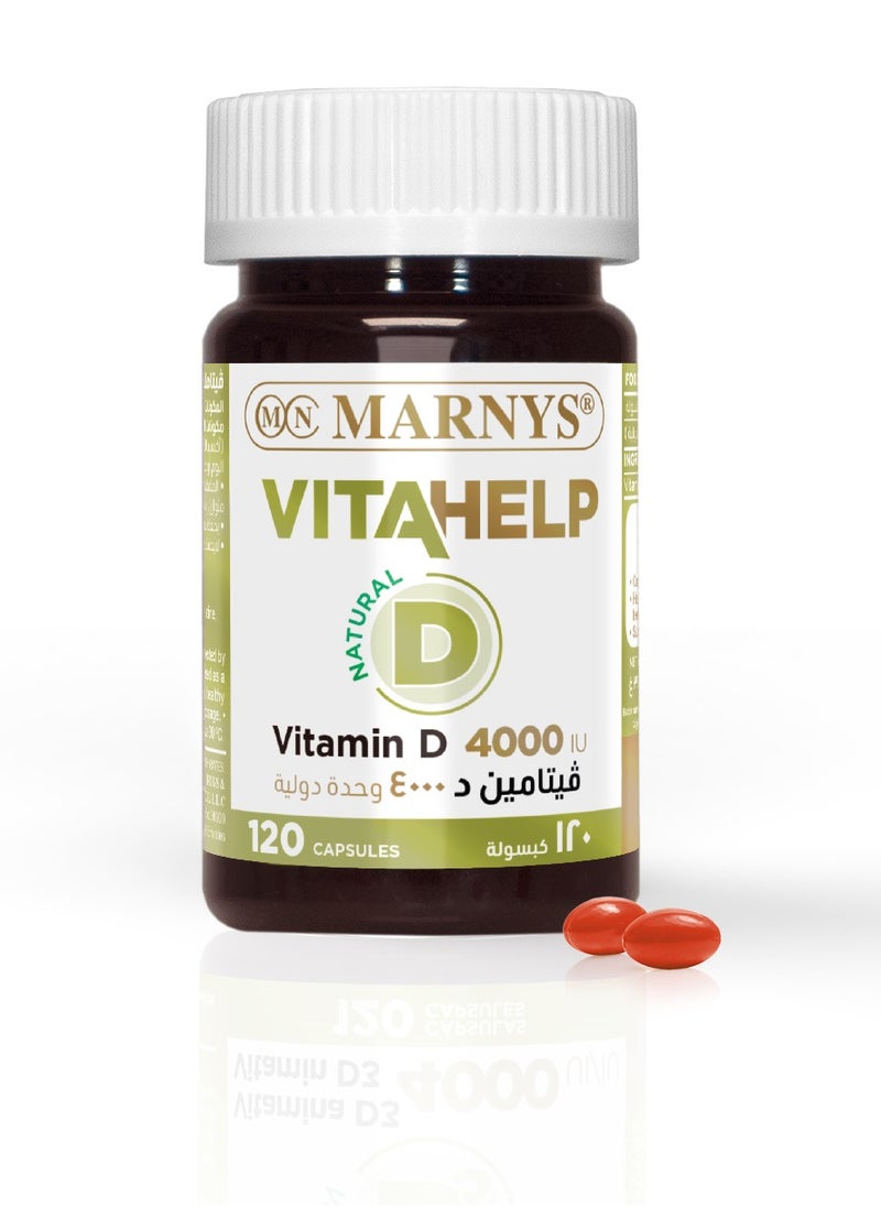MARNYS - Marnys Vitahelp D 4000IU 120 Caps - Image 1