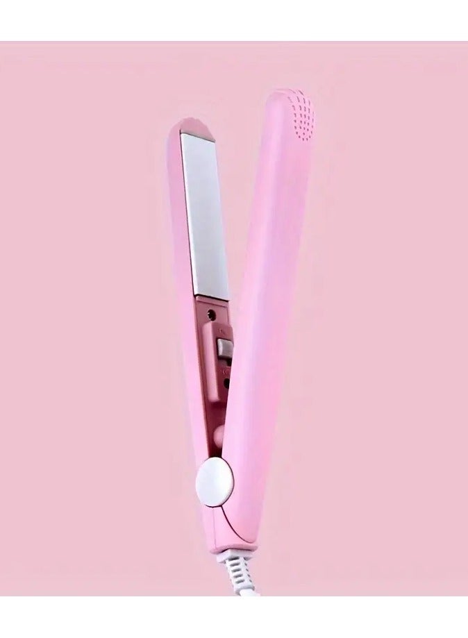 Goolsky 2-in-1 Ceramic Hair Straightener & Curler - Portable, Dual-Use Styling Tool with - Image 1