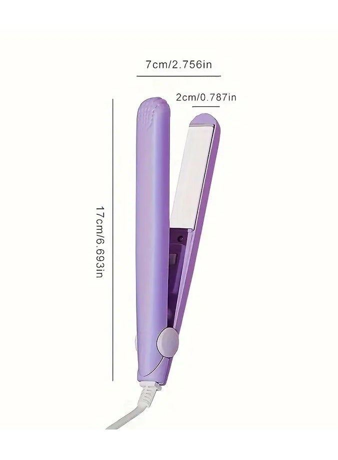 Goolsky 2-in-1 Ceramic Hair Straightener & Curler - Portable, Dual-Use Styling Tool with - Image 3
