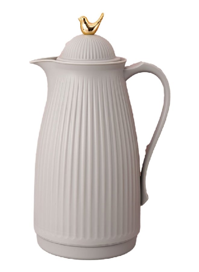 Bien Servi Elegant Design Plastic Vacuum Flask Light Grey 1 L V-H59610-G 