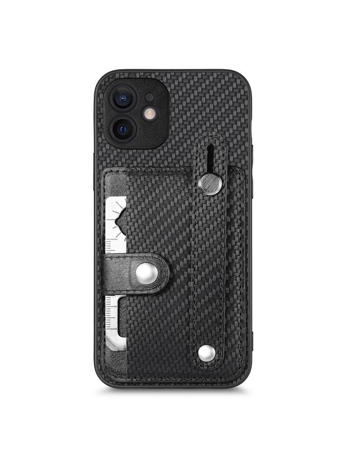 اس-توب جراب لهاتف iPhone 11 مزود بسوار معصم ومسند ومحفظة بطاقات وغطاء خلفي وحافظة هاتف مع سكين أداة - Image 1