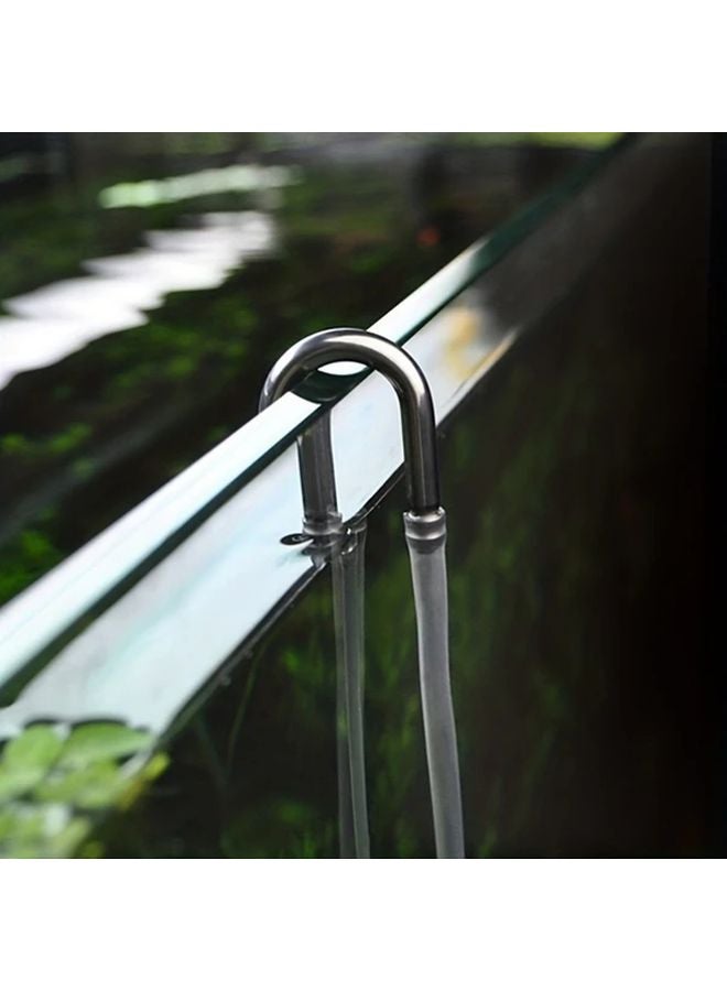 قطعتان من موصلات أنابيب الهواء لحوض السمك على شكل حرف U من الفولاذ المقاوم للصدأ لتحسين تدفق الأكسجين - Image 4