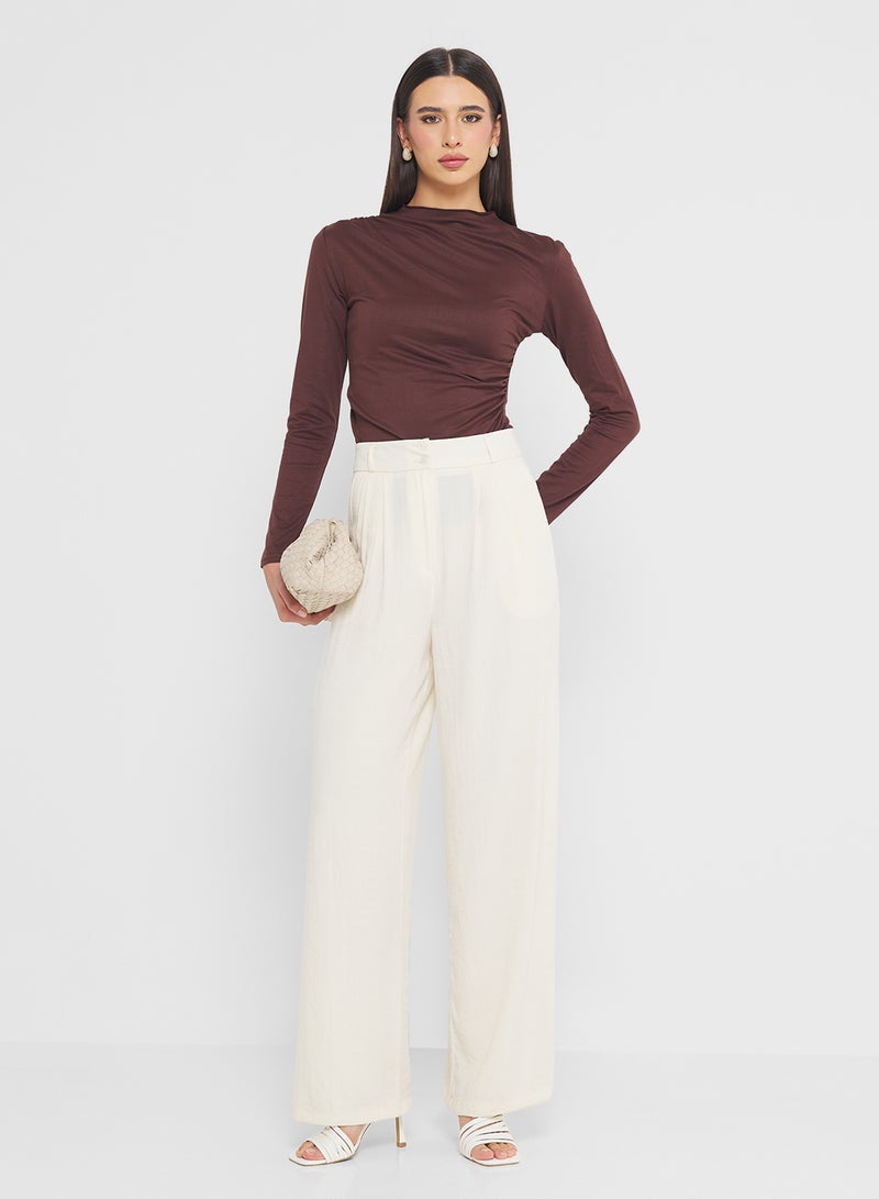 ELLA Ruched Fitted Top - Image 4