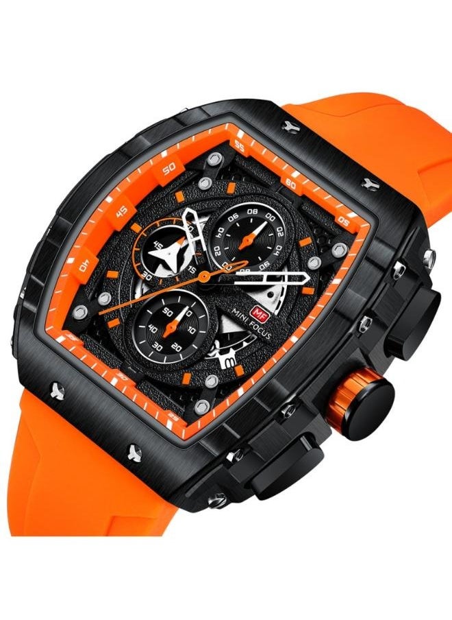 MINI FOCUS - Mini Focus Men's Watch Fashion Sport Wrist Watches Silicon Strap MF0399G.01 - Image 1