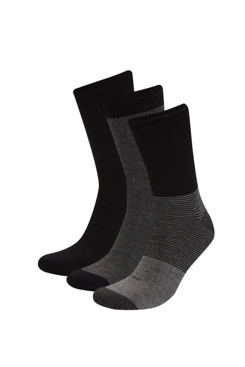 ديفاكتو Man Seamless 3 Piece Bamboo Long Socks