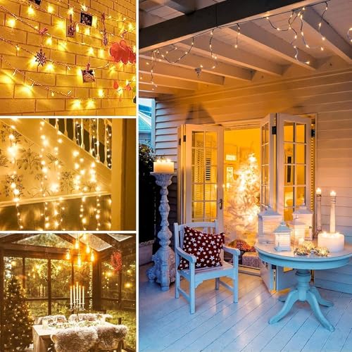 DECOVAA 40 Meter LED String Lights | Waterproof Fairy Lights for Diwali, Home, Balcony, Garden, Indoor & Outdoor Lights for Diwali, Christmas, Wedding & Party Décor (Warm White) - Image 4