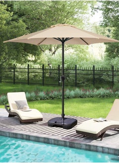 Snooe Outdoor Umbrella Steel Pole UPF50+ Protection Large Sun Shade Balcony Parasol for Outdoor Garden Backyard, Umbrella without base  - Image 3