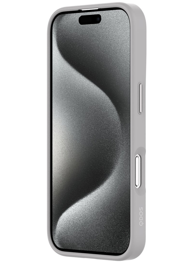 QDOS Hybrid Soft Snap Case for iPhone 16 Pro Max – Natural Titanium, MagSafe-Compatible, Ultra-Thin Dual-Material Design with Military-Grade 3 Meter Drop Protection - Image 4