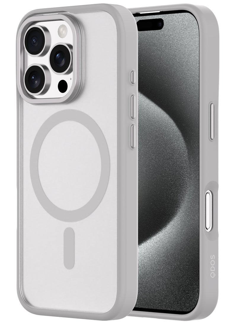 HYBRID SOFT + SNAP Case For iPhone Magsafe Compatible, Ultra-Thin Dual Material Case With Military-Grade 3M Drop Protection (Natural Titanium, iPhone 16 Pro Max)