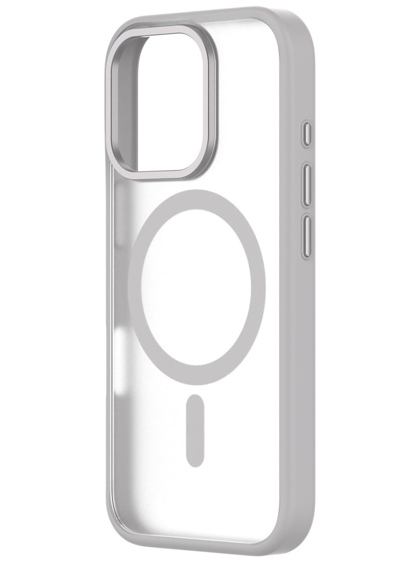 HYBRID SOFT + SNAP Case For iPhone Magsafe Compatible, Ultra-Thin Dual Material Case With Military-Grade 3M Drop Protection (Natural Titanium, iPhone 16 Pro Max)