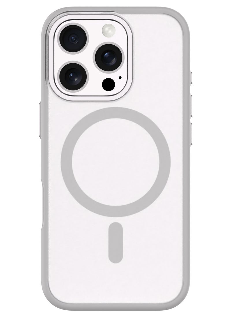 HYBRID SOFT + SNAP Case For iPhone Magsafe Compatible, Ultra-Thin Dual Material Case With Military-Grade 3M Drop Protection (Natural Titanium, iPhone 16 Pro Max)
