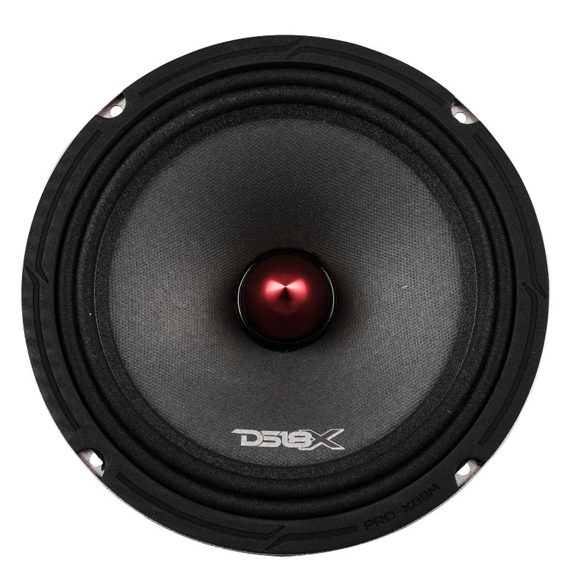 DS18 PRO-X8BM Loudspeaker - 8", Midrange, Red Aluminum Bullet, 550W Max, 275W RMS, 8 Ohms - Premium Quality Audio Door Speakers for Car or Truck Stereo Sound System (1 Speaker) - Image 3