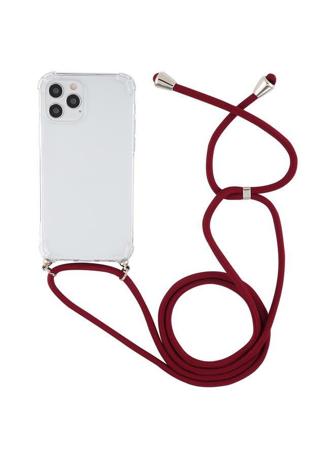 اس-توب جراب لهاتف iPhone 14 Plus، جراب TPU شفاف مقاوم للصدمات بأربع زوايا مع حبل - Image 2