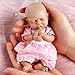 Vollence 7 inch Mini Silicone Reborn Baby Dolls Girl Realistic Small Babies Perfect for Childrens Christmas Birthday Gifts - Image 2