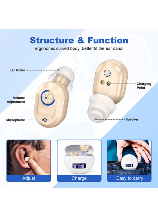 chiteng Hearing Aids, Wireless Rechargeable Hearing Amplifier to Aid and Assist Hearing, Premium Comfort Design and Nearly Invisible  - Image 5