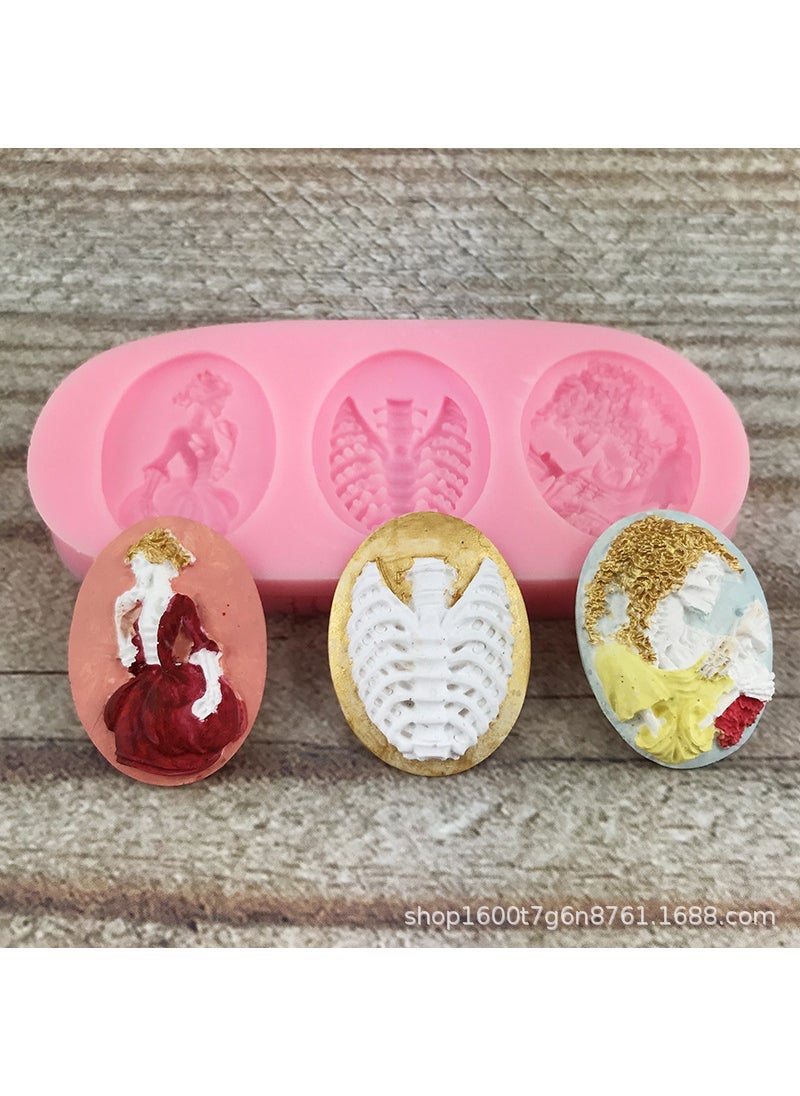 Generic - Skull Girl Cartoon Silicone Cake Mold - Image 1