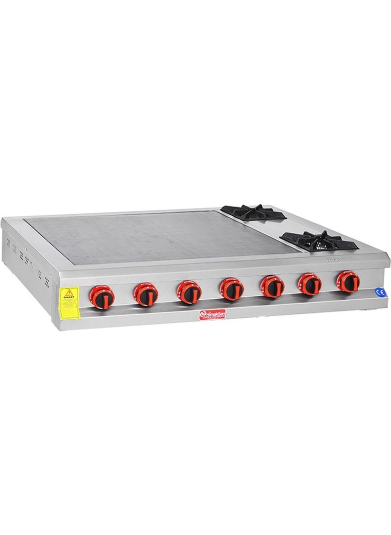 Himaksan Industrial LPG Cylinder Counter Top 2 Burner Flatbread Stove 