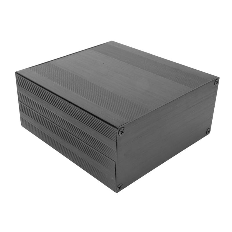 علبة ألومنيوم 68x145x150 مم بتصميم منفصل - تشطيب بأكسيد غير لامع مصقول بالرمل لمشروع مضخم الطاقة ومحلل نظام تحديد المواقع العالمي (GPS) وأجهزة الصوت عالية الدقة (HIFI) الإلكتروني الذي تصنعه بنفسك - Image 3