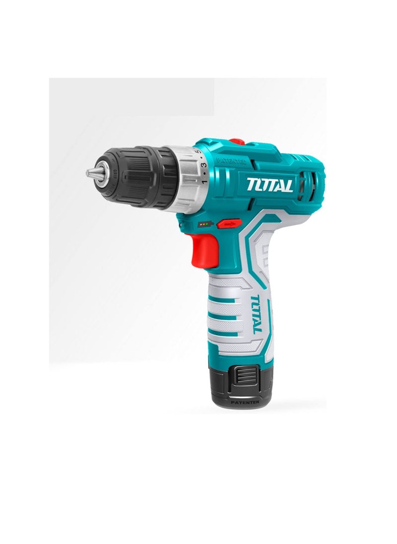 Total Tools - TOTAL 12V Multifunctional Electric Cordless Drill High-power Lithium Battery Wireless Rechargeable Hand Drills Home DIY Electric Power Tools - Image 1